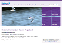 Tablet Screenshot of diakonie-pflegedienst.net